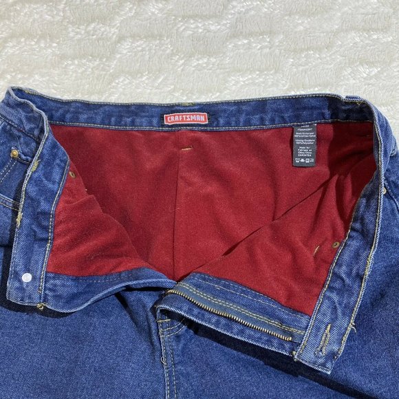 CRAFTSMAN Men's 38x32 Blue Denim Work Jeans - Picture 10 of 12